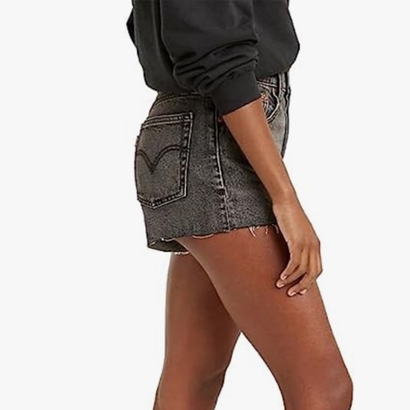 Levi’s 501 original black gray shorts. Size 25 . New. - Picture 2 of 8